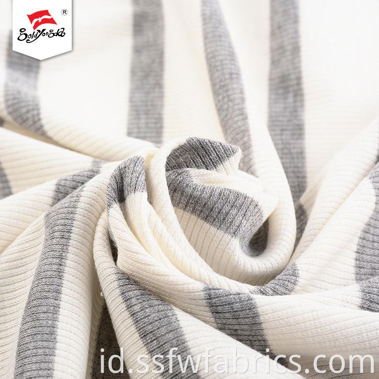 Soft Hand Feel Rib Knit Fabric